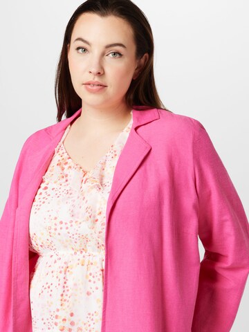 ONLY Carmakoma - Blazer 'BILLIE' en rosa