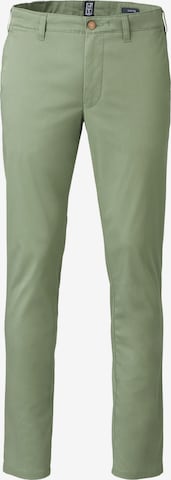 MEYER Chino Pants 'M5' in Green: front