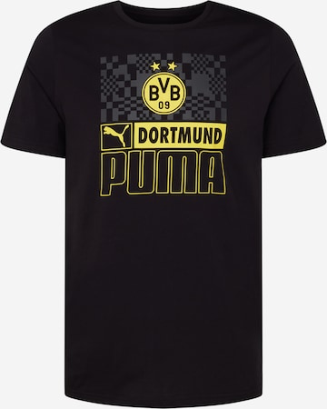 PUMA Sportshirt 'Borussia Dortmund' in Schwarz: predná strana