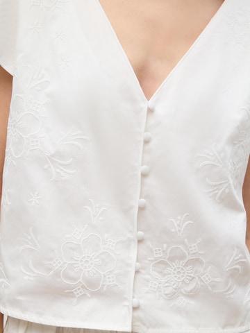 Camicia da donna di ABOUT YOU x Marie von Behrens in bianco