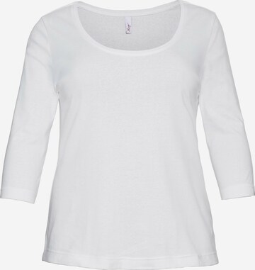 T-shirt SHEEGO en blanc : devant