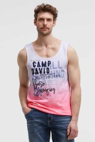 CAMP DAVID Shirt in Pink: front