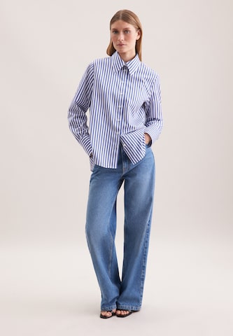 SEIDENSTICKER Blouse in Blauw: voorkant