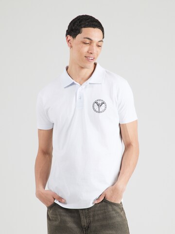 Tricou de la Carlo Colucci pe albastru: față