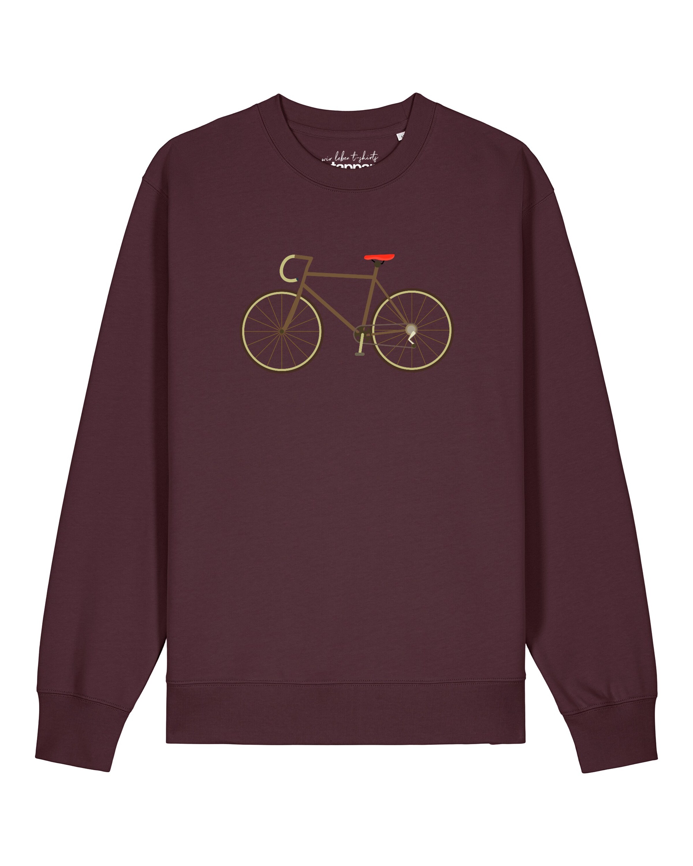 Sweat-shirt 'Fahrrad' Watapparel en rouge : devant