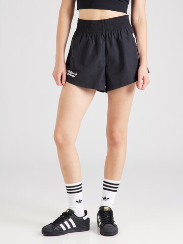 ADIDAS ORIGINALS - regular Pantalón 'Side Graphics High-Waisted' en negro: frente