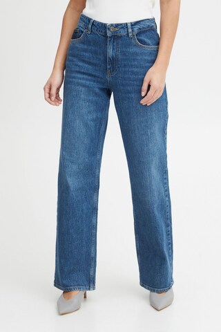 PULZ Jeans Wide leg Jeans 'Vega' in Blauw: voorkant