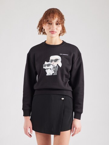 Karl Lagerfeld Суичър в черно: отпред