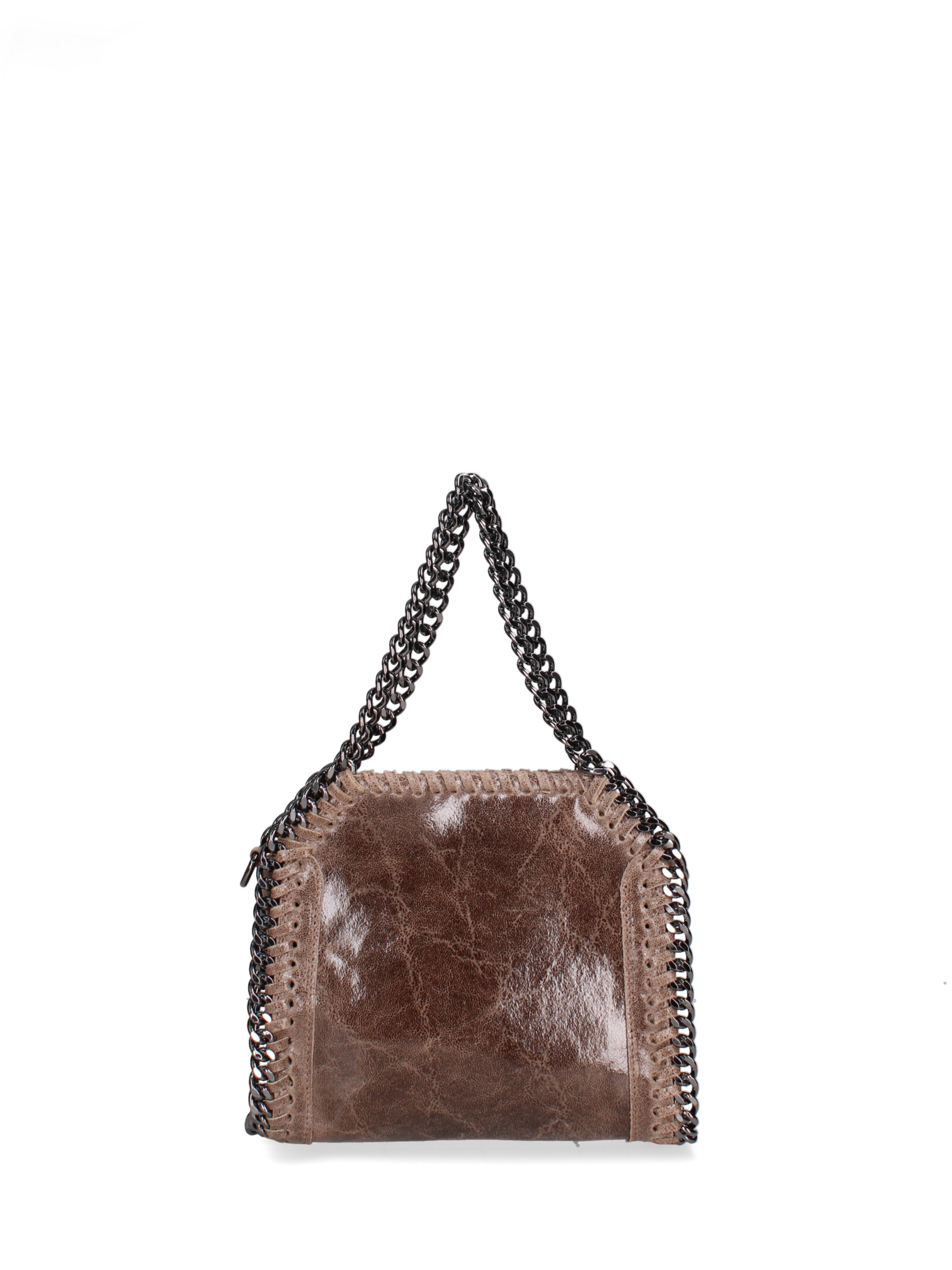 Borsa a mano 'Borsa a mano donna pelle scamosciata stampata con zip - Zefira Chic' di Gave Lux in grigio