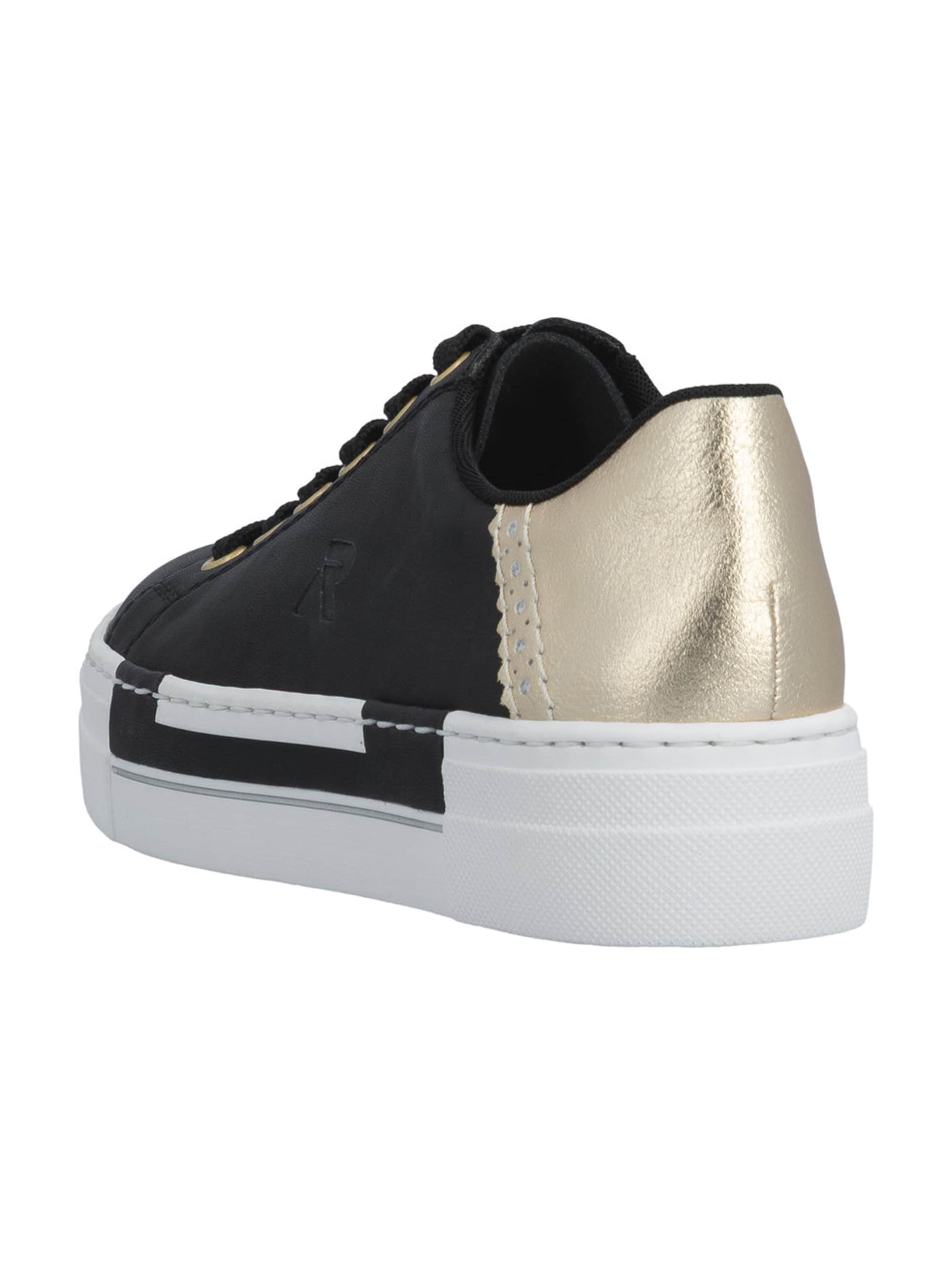 melns Rieker Sporta apavi ar šņorēm