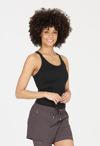 Athlecia Sports top in Black: front