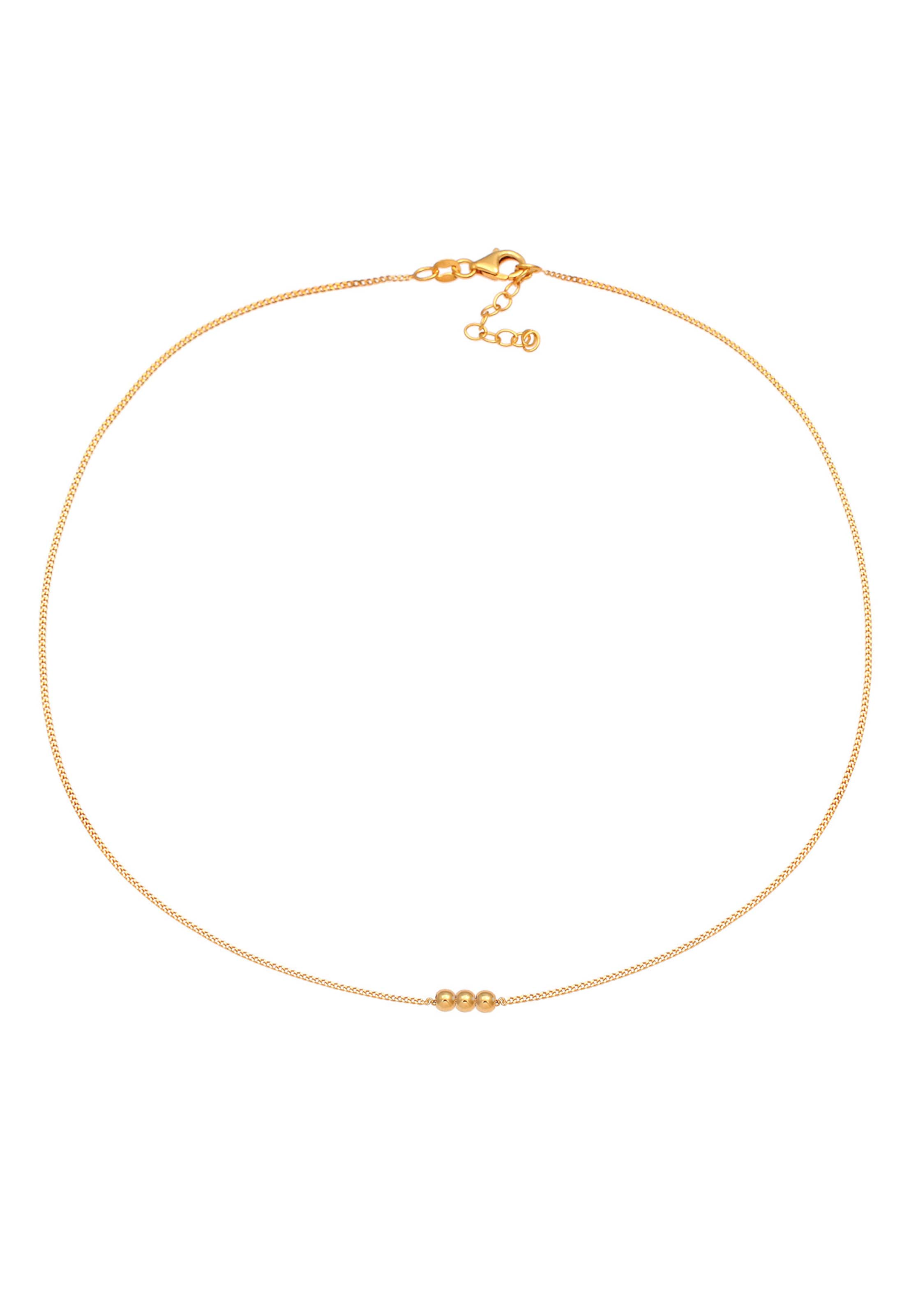 ELLI Halskette Choker, Geo, Kugel in Gold