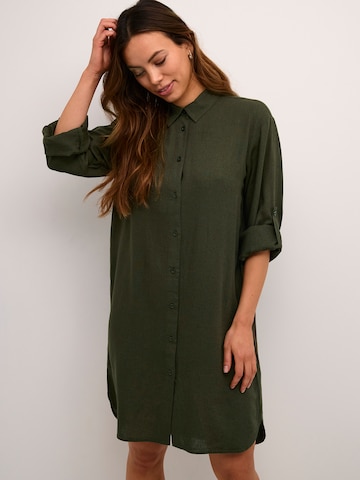 Kaffe Платье-рубашка 'Milia' в Зеленый: спереди