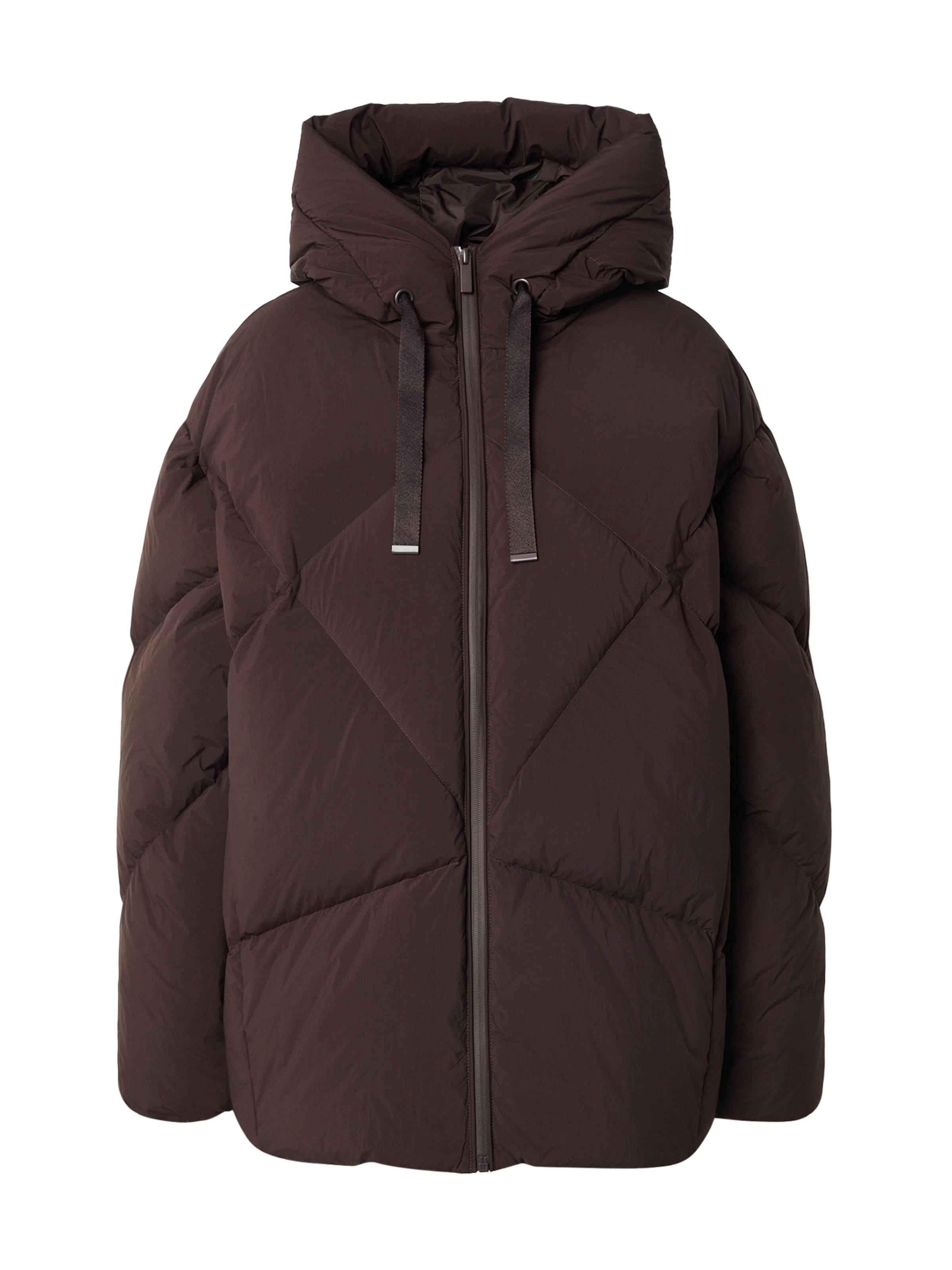 Someday Winterjas 'Vortea' in Bruin: voorkant