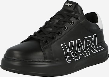 Karl Lagerfeld - Sapatilhas baixas em preto: frente