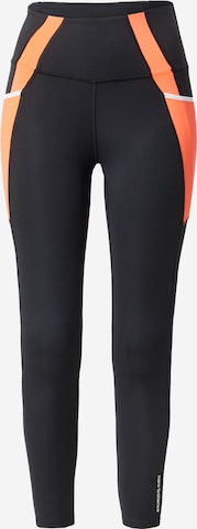 Pantaloni sport de la new balance pe negru: față