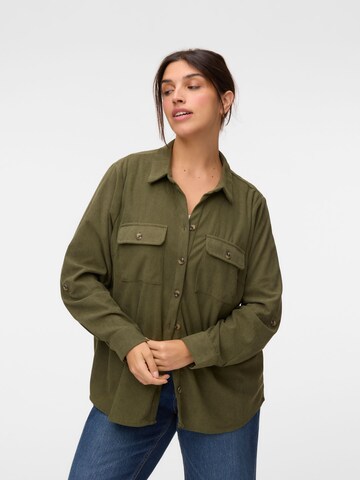 Vero Moda Curve - Blusa 'VMCelly' en verde: frente