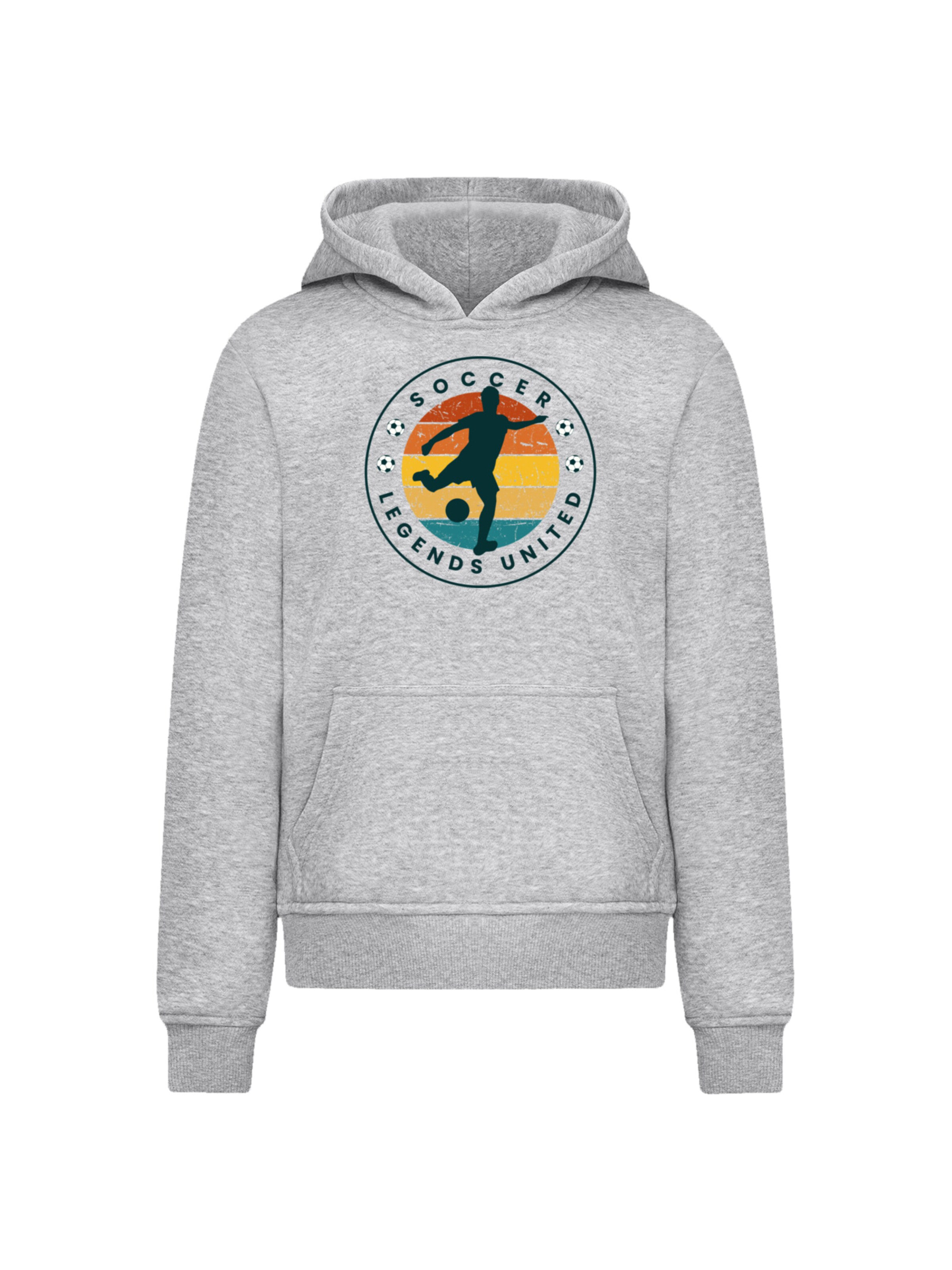 F4NT4STIC Sweatshirt 'Soccer Legends United' in Grey: front
