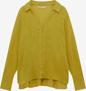 Pull&Bear Bluzka w kolorze żółty: przód