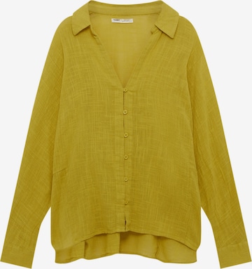 Pull&Bear Blouse in Yellow: front