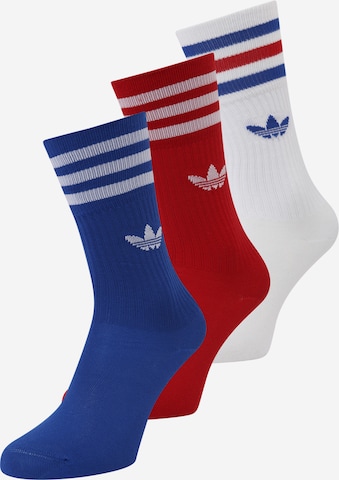 ADIDAS ORIGINALS Къси чорапи в синьо: отпред