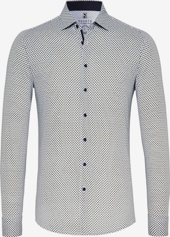 DESOTO Slim Fit Hemd 'Kent' in Grau: Vorderseite
