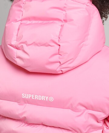 Superdry Зимняя куртка в Ярко-розовый