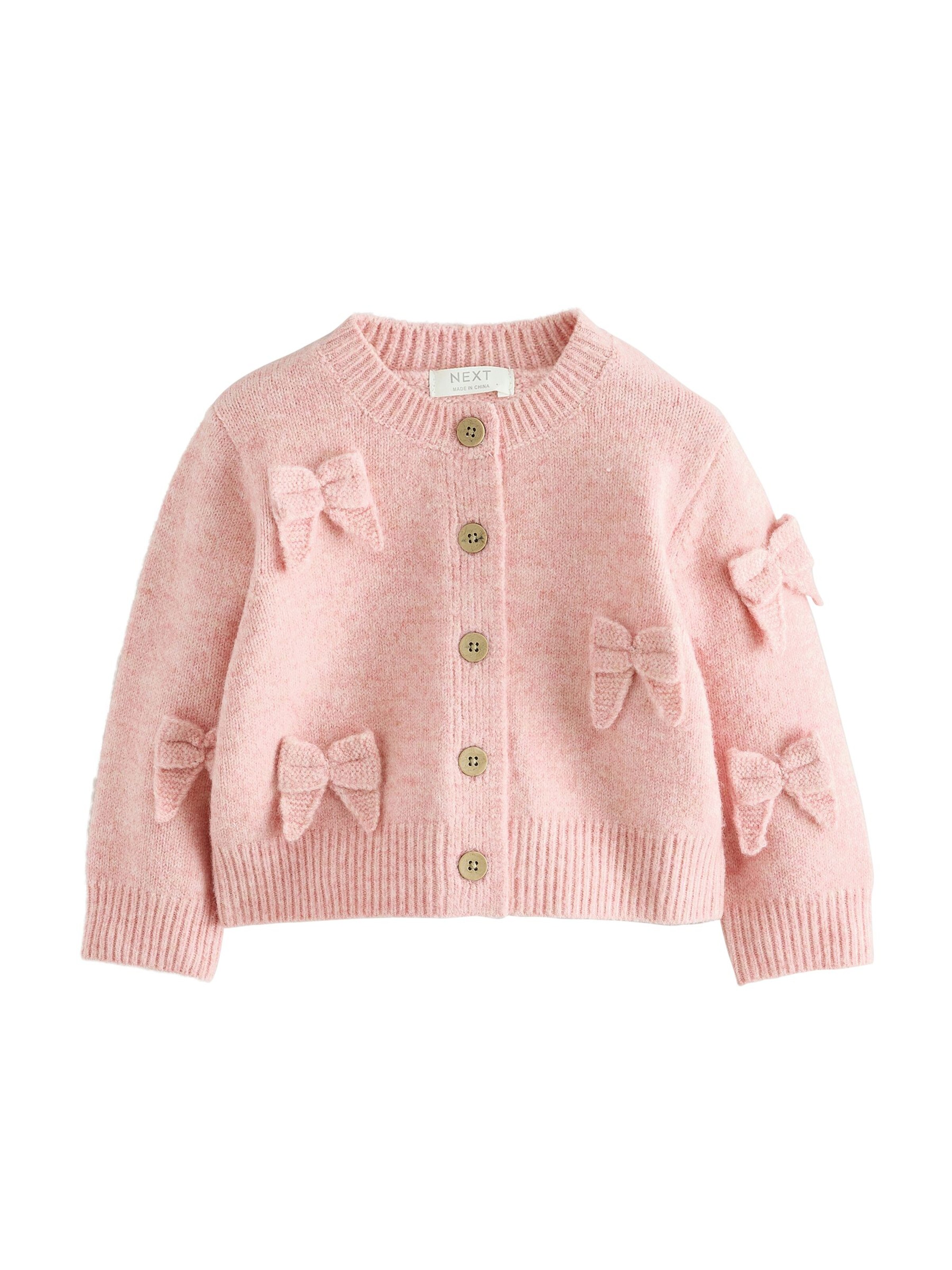 Next Gebreid vest in Roze: voorkant