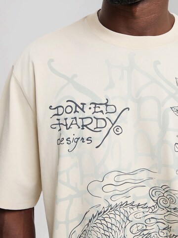 Ed Hardy Футболка в Бежевый: спереди
