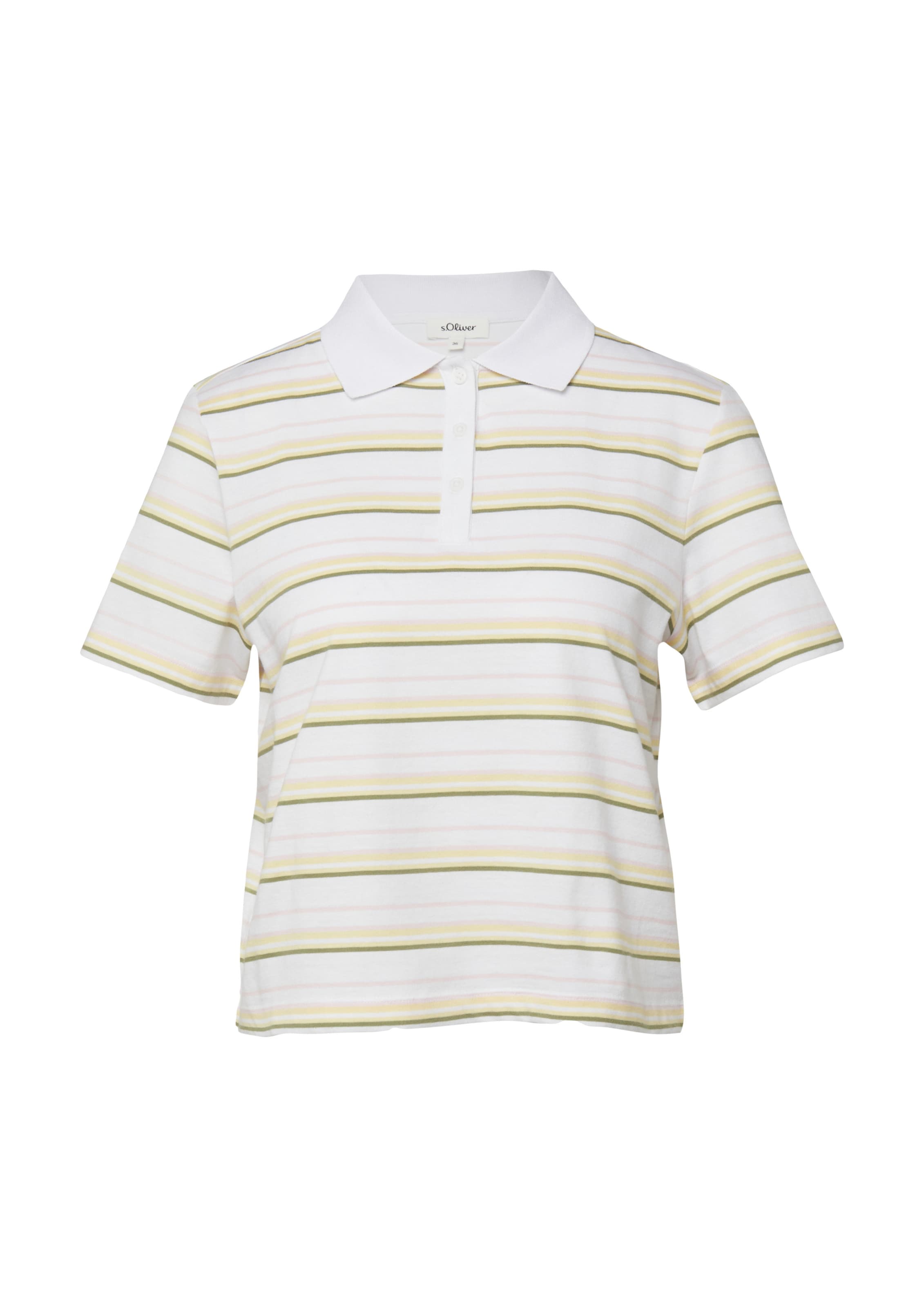 s.Oliver Polo-Shirt in Weiß: Vorderseite