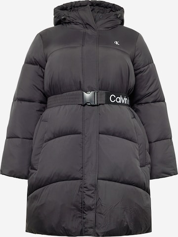 Manteau d’hiver Calvin Klein Jeans Curve en noir : devant