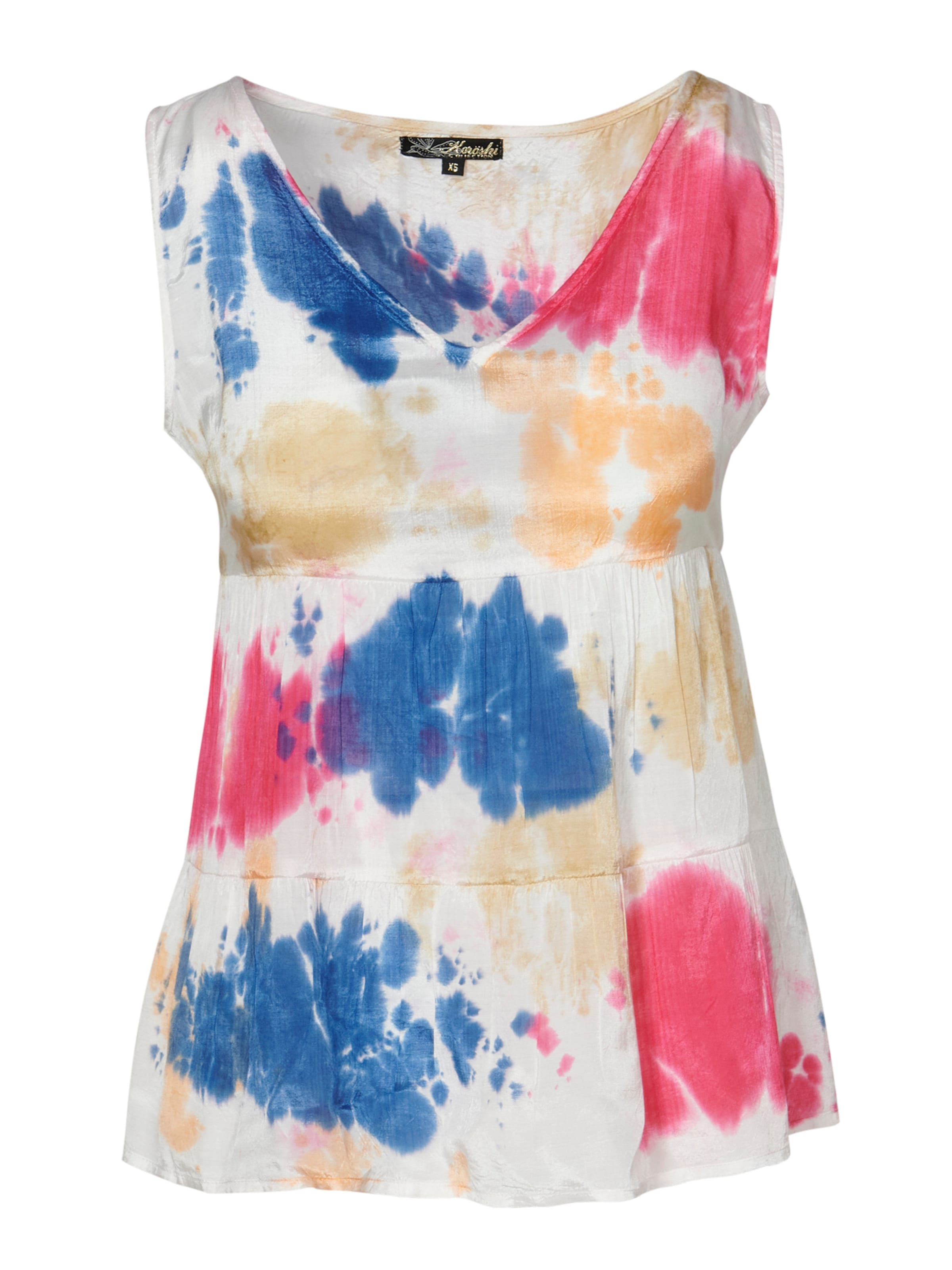 KOROSHI Bluse in Mischfarben: Vorderseite