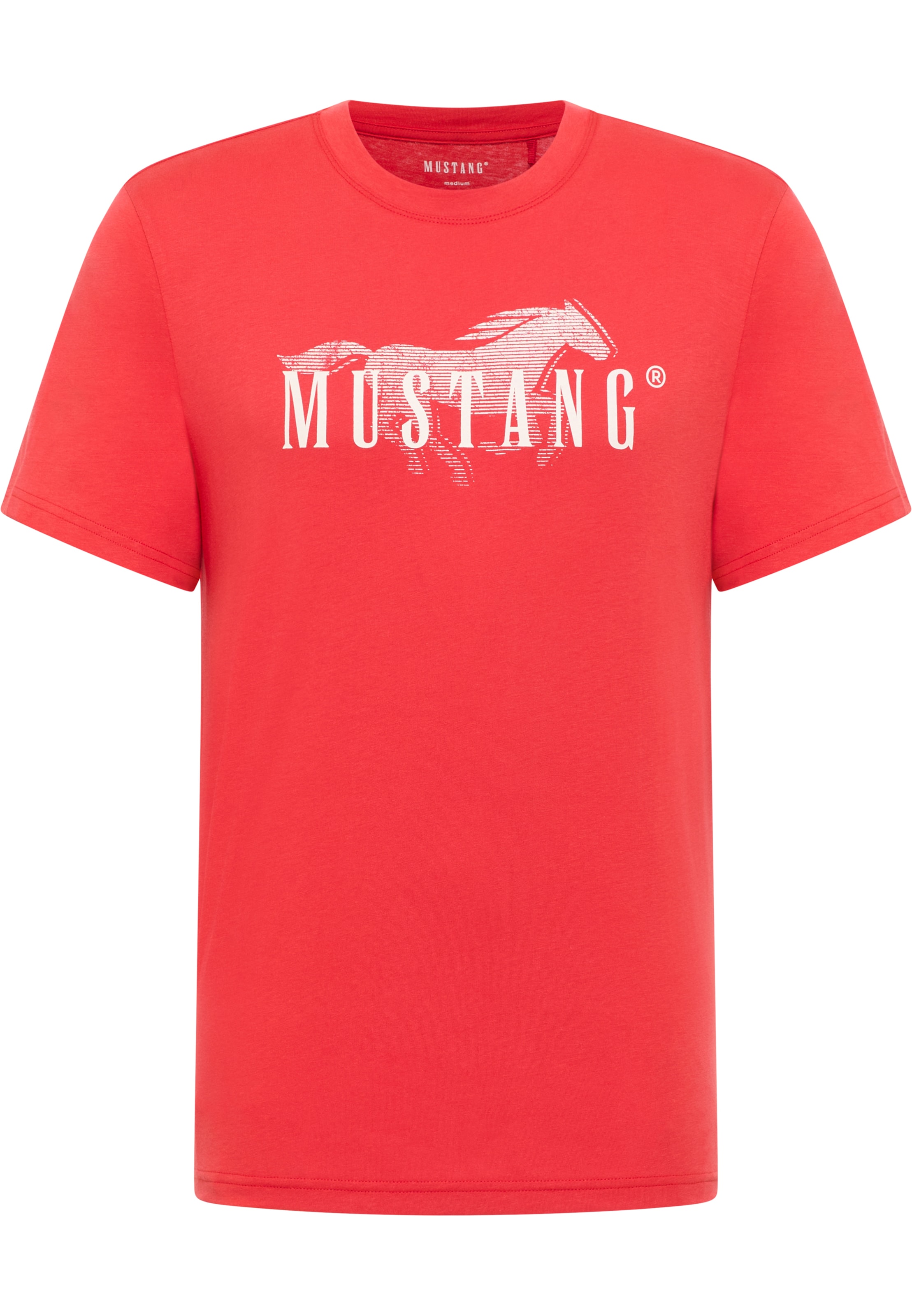 MUSTANG T-Shirt 'Austin' in Rot: Vorderseite
