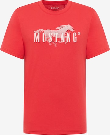 MUSTANG T-Shirt 'Austin' in Rot: Vorderseite