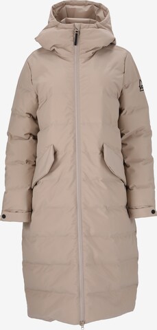 SOS Winter Coat 'Vars' in Brown: front