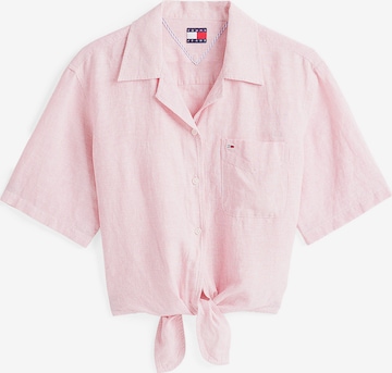 Chemisier Tommy Jeans en rose : devant