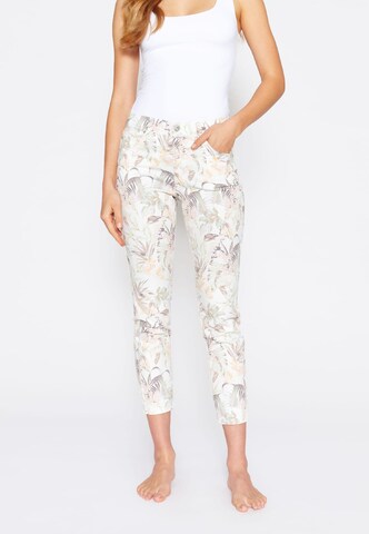 Angels Skinny Jeans in White: front