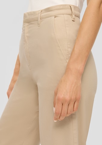 s.Oliver BLACK LABEL Wide Leg Jeans 'Suri' in Beige