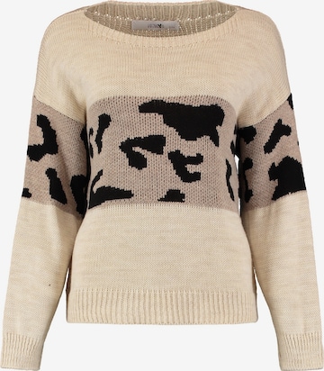 Hailys - Jersey 'Sia' en beige: frente