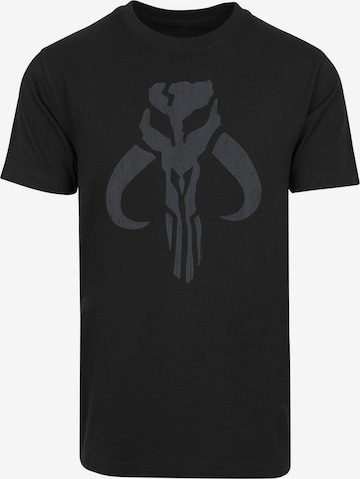 T-Shirt 'Star Wars The Mandalorian Banther Skull' F4NT4STIC en noir : devant