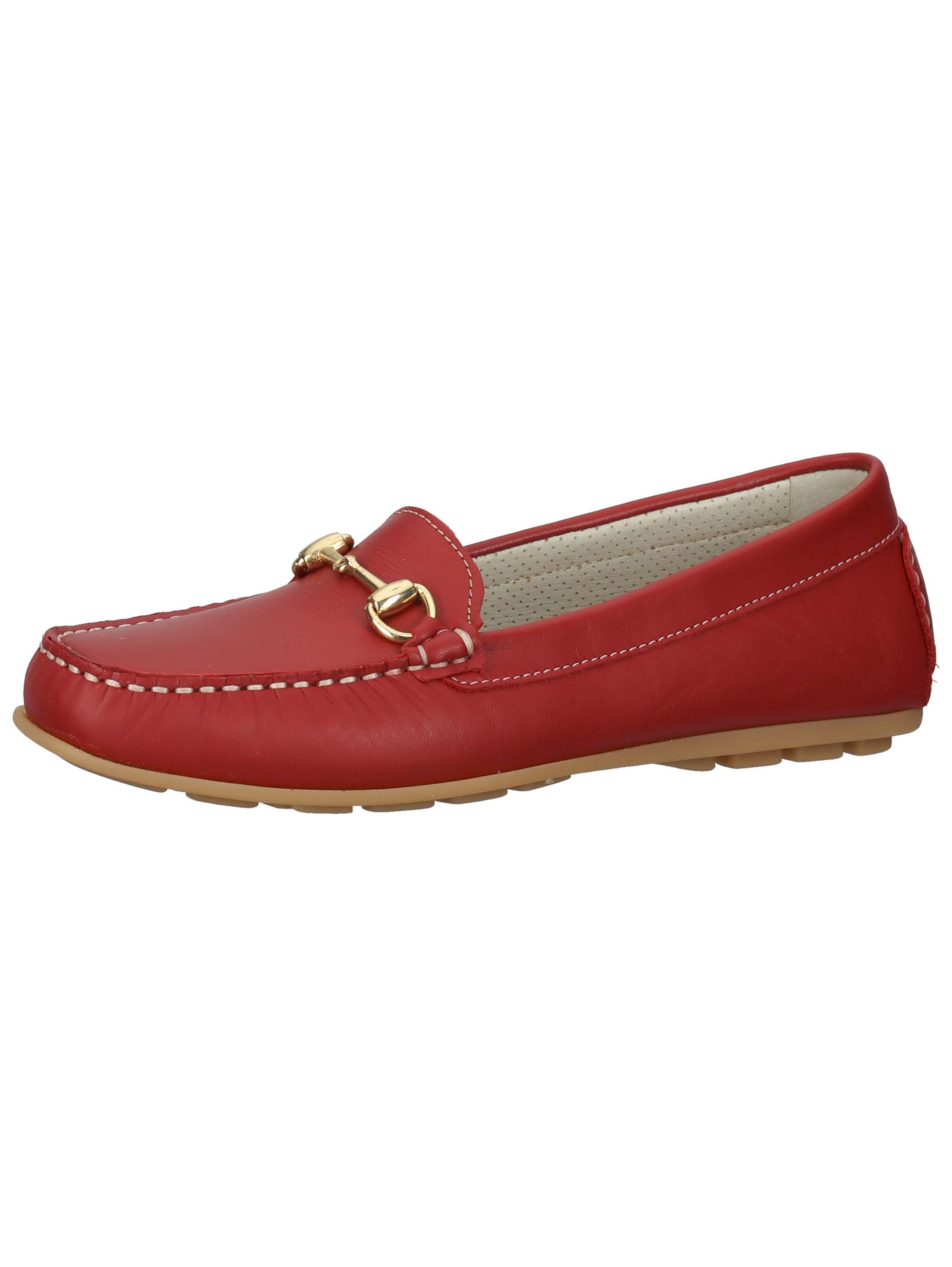 Bama Moccasins in Red: front
