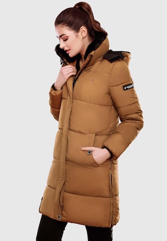 MARIKOO Zimný kabát - Hnedá