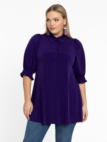 Yoek Blouse in Lila: voorkant