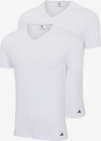 T-Shirt ' Active Flex Cotton ' ADIDAS SPORTSWEAR en blanc : devant
