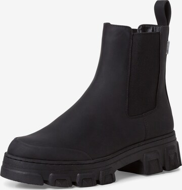 TAMARIS - Botas Chelsea en negro: frente