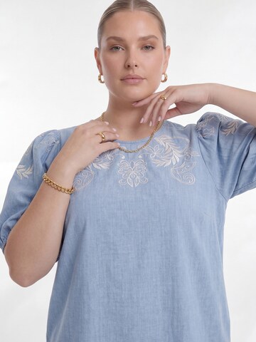 YOEK Top in Blau