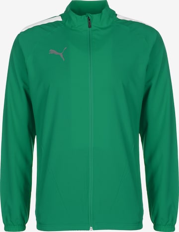 PUMA Athletic Jacket 'TeamLIGA' in Green: front