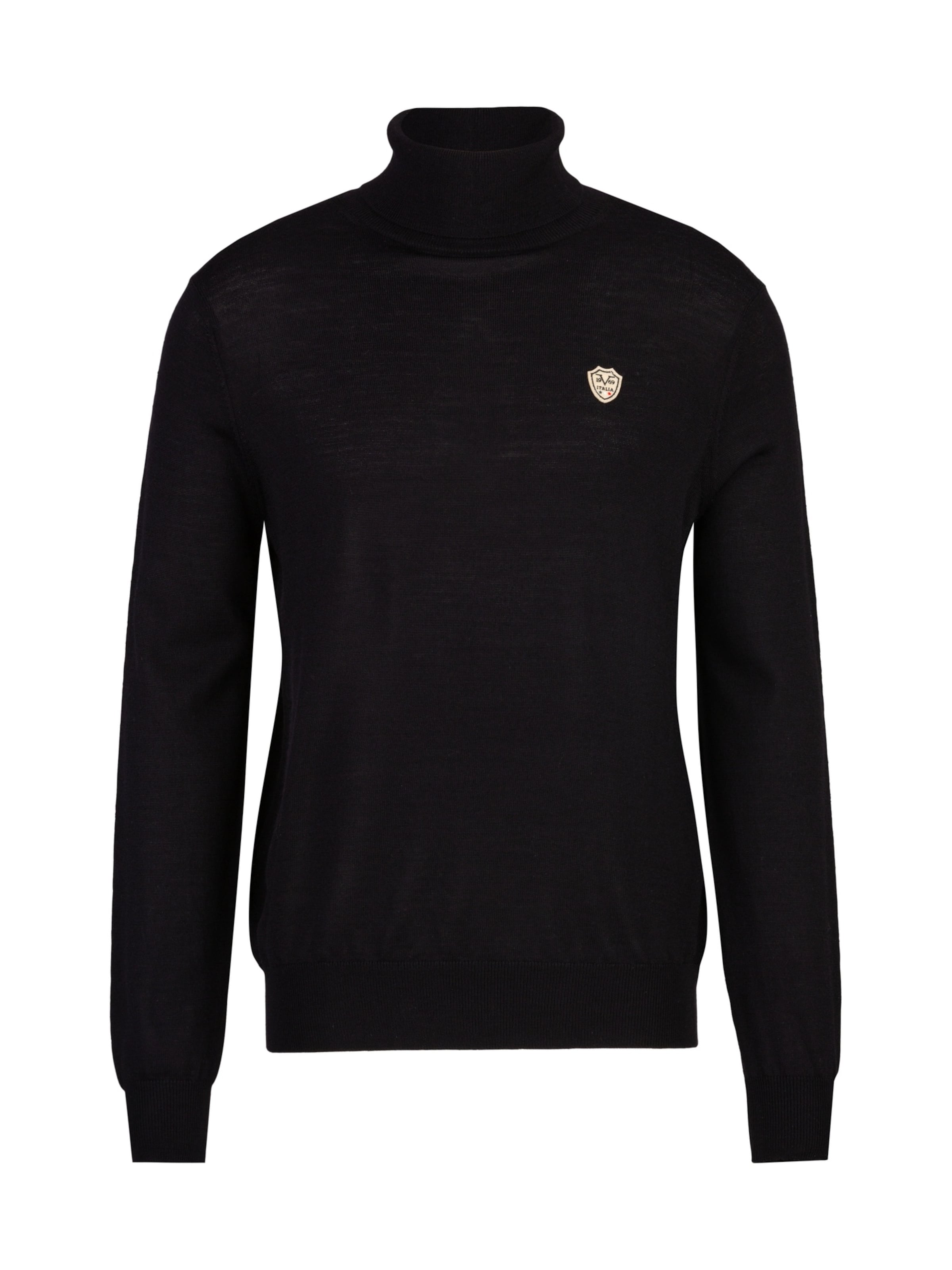 19V69 ITALIA Pullover 'Tony' in Schwarz: Vorderseite