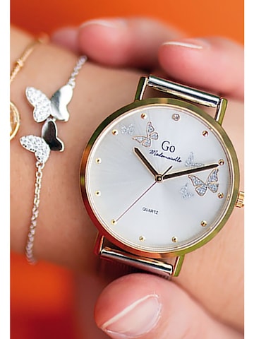 GO GirlOnly - Reloj analógico en oro: frente