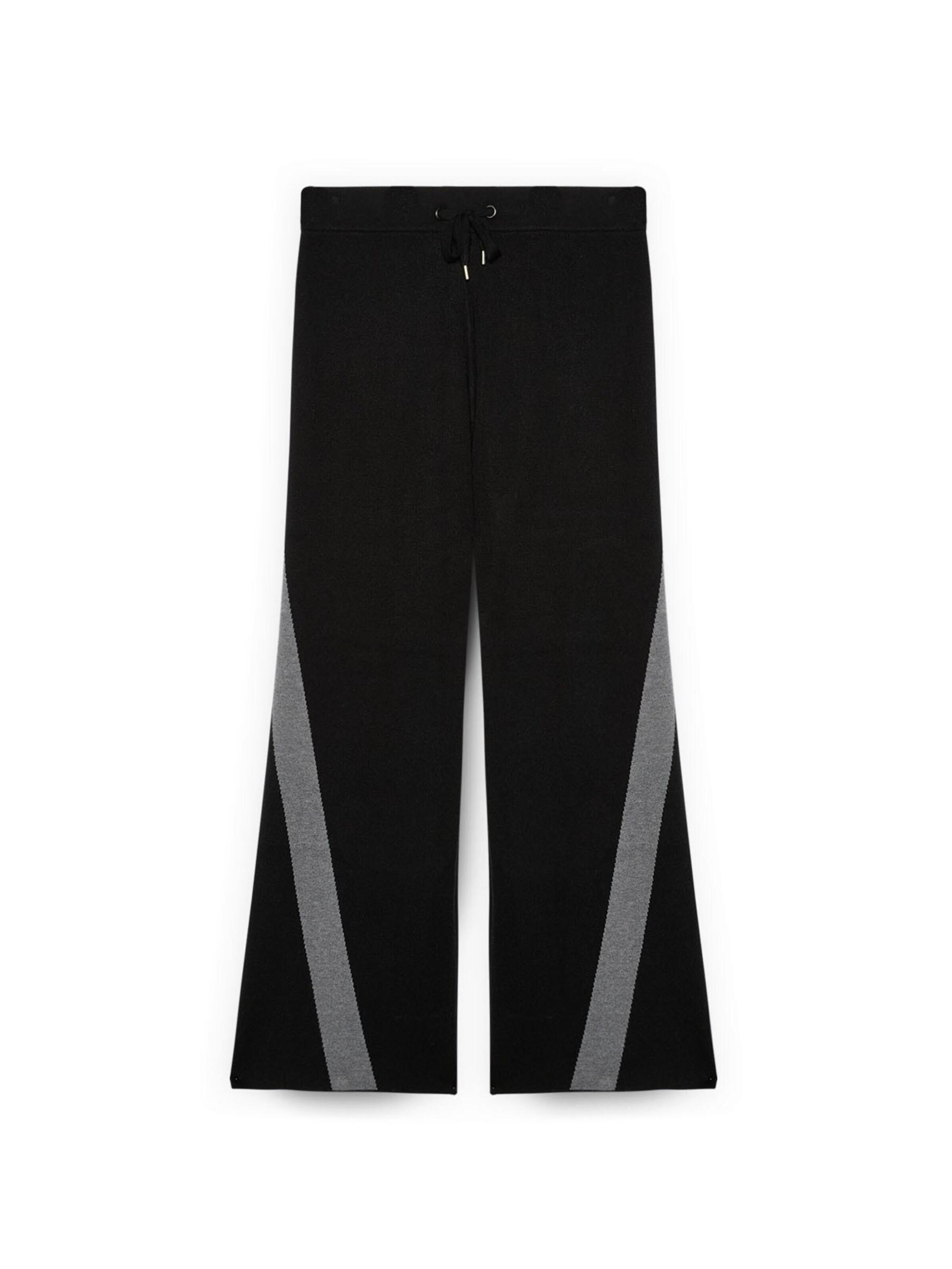 évasé Pantalon Fiorella Rubino en noir : devant